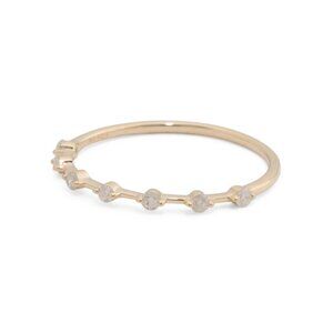 WHITE LOTUS Gold/Diamond 14kt Gold Diamond Band Ring